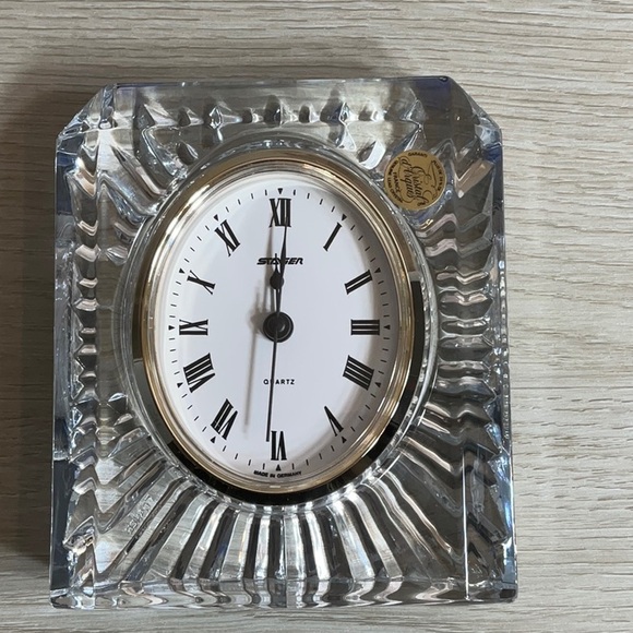 Vintage Staiger Quartz Lead Crystal Clock By Cristal d’Arques France - Picture 2 of 9